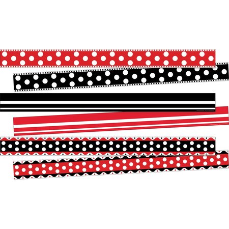 BARKER CREEK Stripes & Dots Double-Sided Trim Set, 3 designs, 36/set 4044